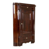 Cabinet d'angle en acajou Biedermeier, 1870