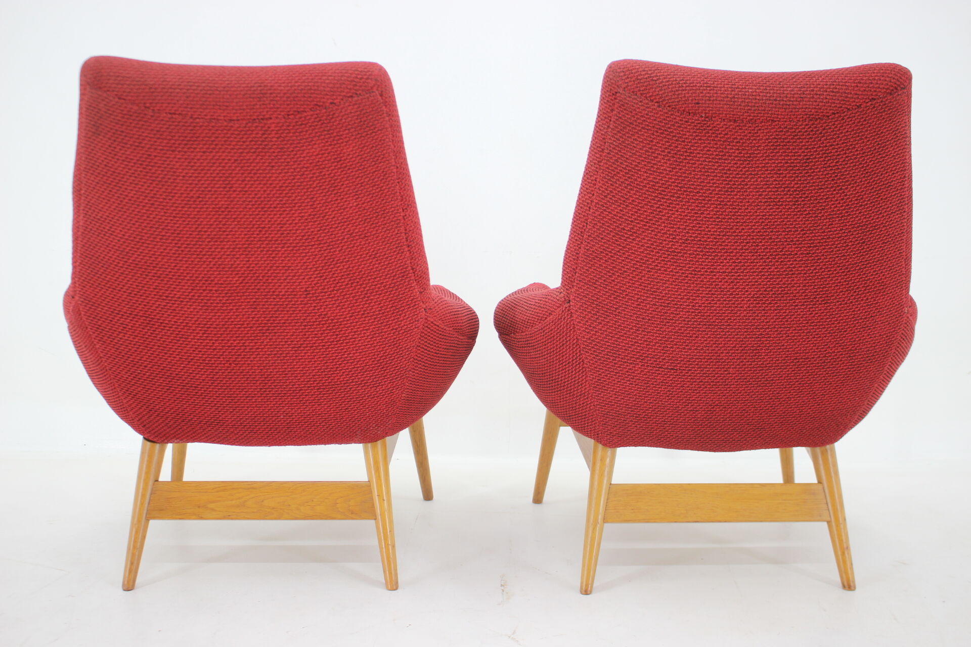 1960s Pair of Miroslav Navratil lounge Chairs, Czechoslovakia