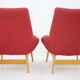 1960s Pair of Miroslav Navratil lounge Chairs, Czechoslovakia
