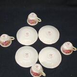 4 Mason's Fruit Basket Coffee Cups and Saucers Made In England
