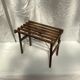 Small folding table in vintage oak wood dimension: H-34cm-L-42cm- Pr-26cm-