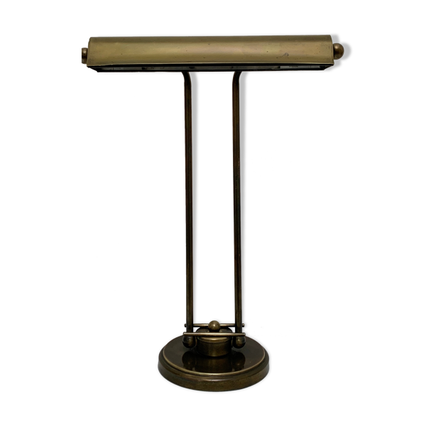 Lampe de bureau en laiton style Art Deco