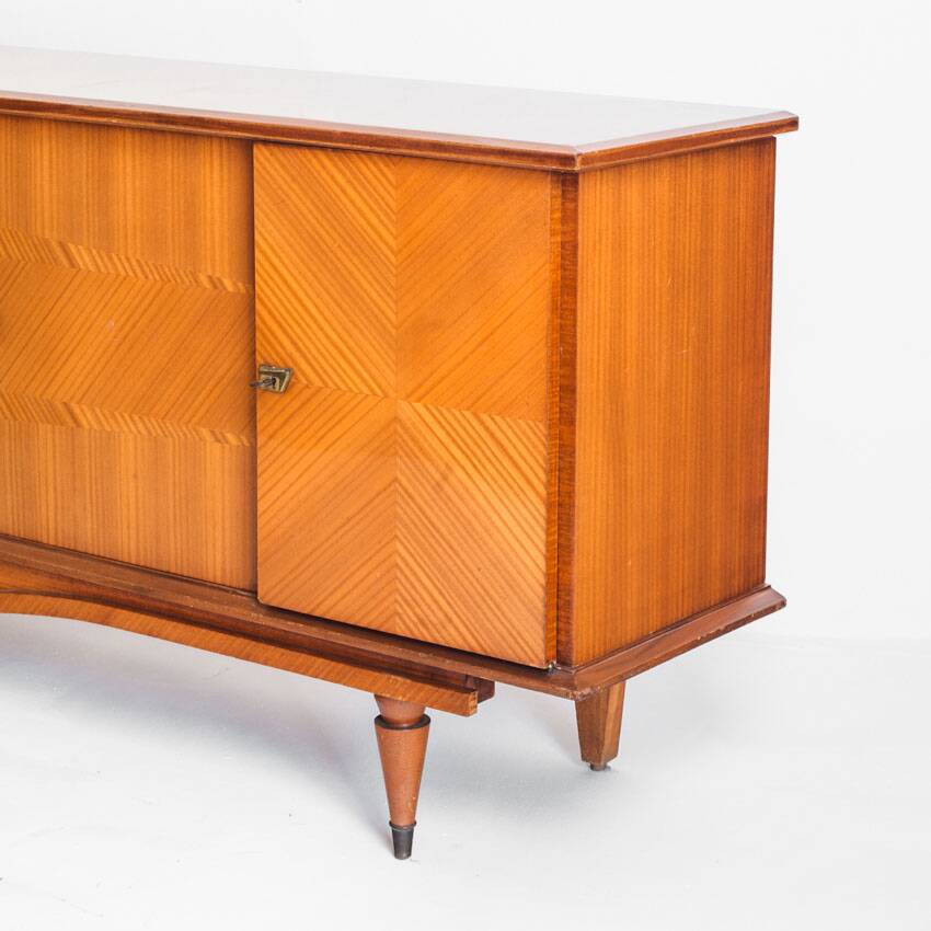 Vintage sideboard / Mid Century. Wood with marquetry finishes. France, 1960s.