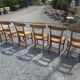 6 chaises en merisier
