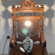 Pied de lampe ancien en émail cloisonnée