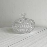 Antique glass fruit bowl