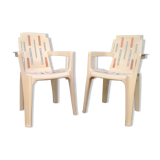 Pair of garden chairs by Pierre Paulin for Henry Massonnet, 1960s