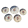 Set of 1 dinner plate and 4 dessert plates Villeroy Boch model 1562.