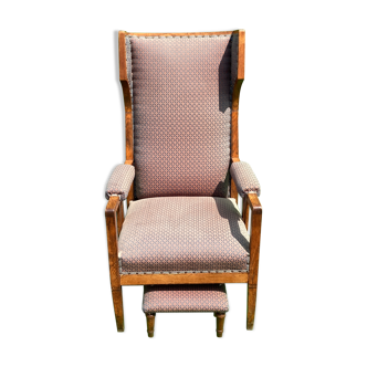 Art nouveau or arts and crafts  wingback chair