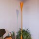 Lampadaire orange sablier postmoderne 1980