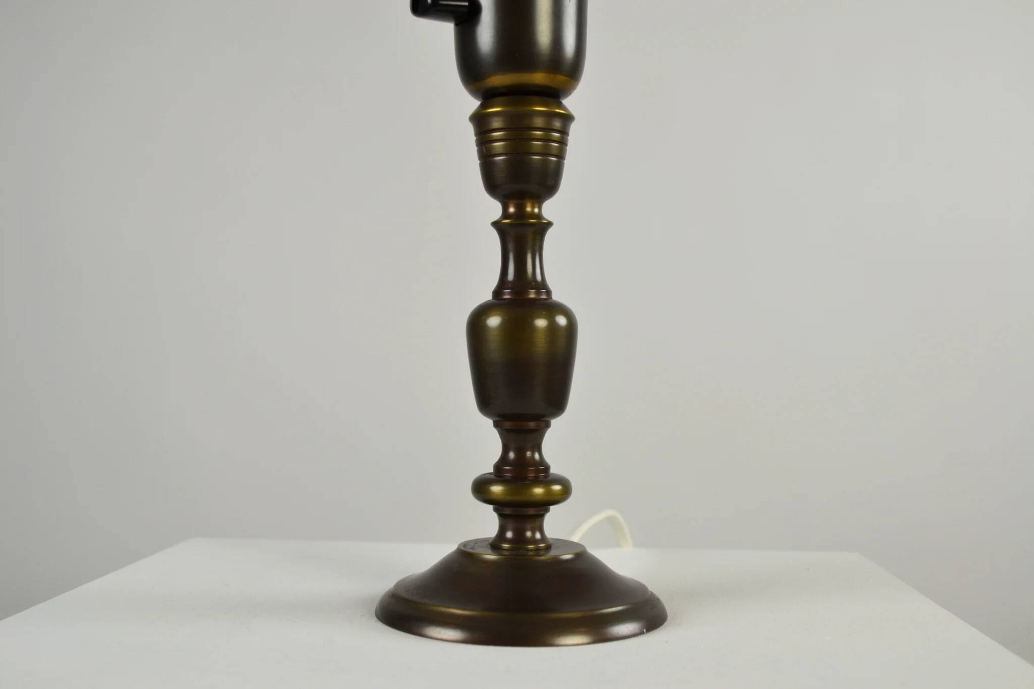 Table Lamp, Patinated Brass, Boréns, 1950s/60s, Sweden