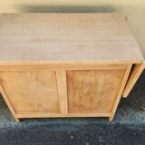 pretty sanded wood children's desk from the 1940s