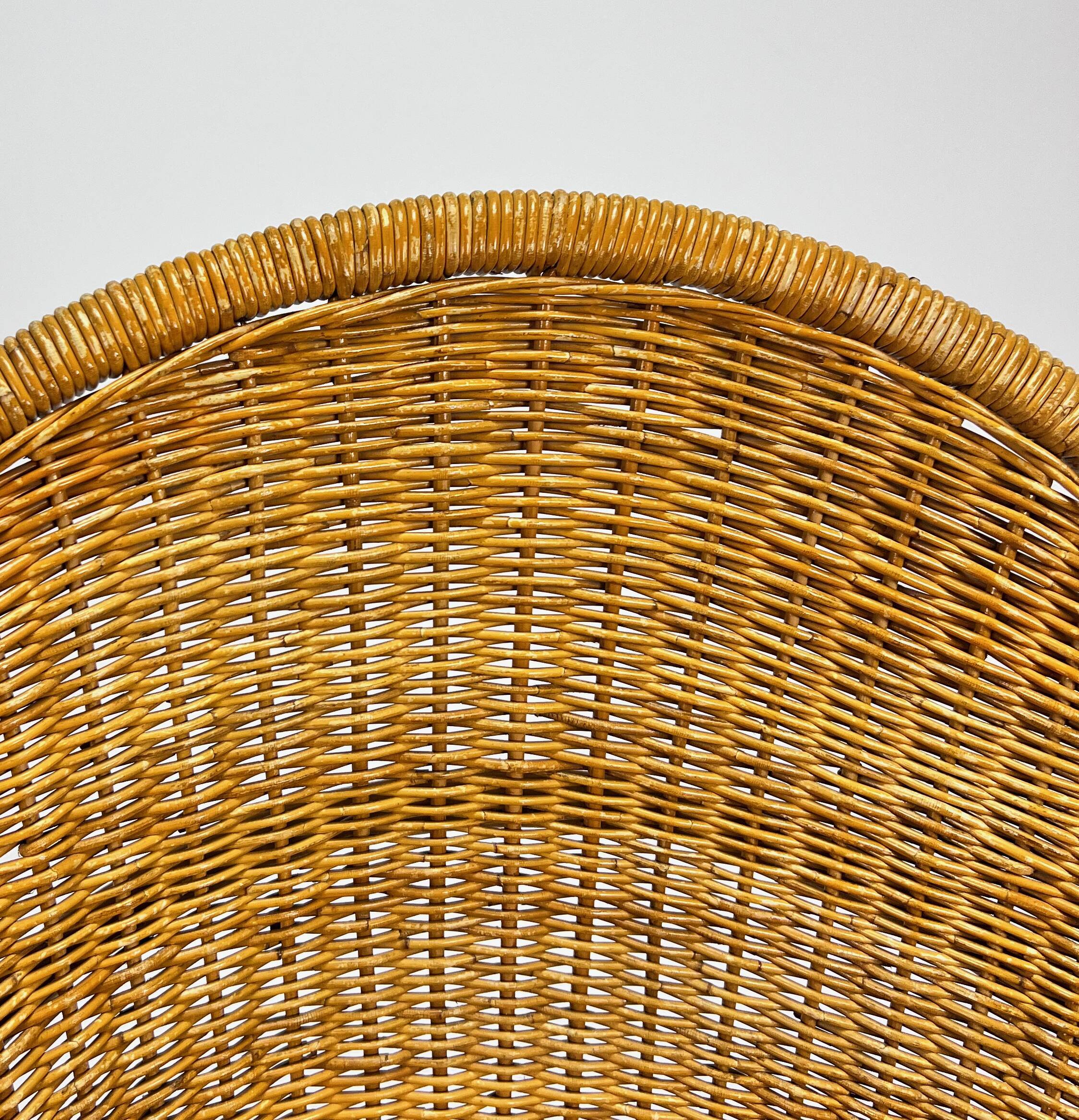 Vintage rattan armchair, 1960s