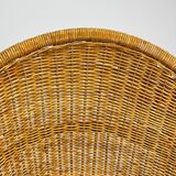 Vintage Rattan Lounge Chair, 1960s