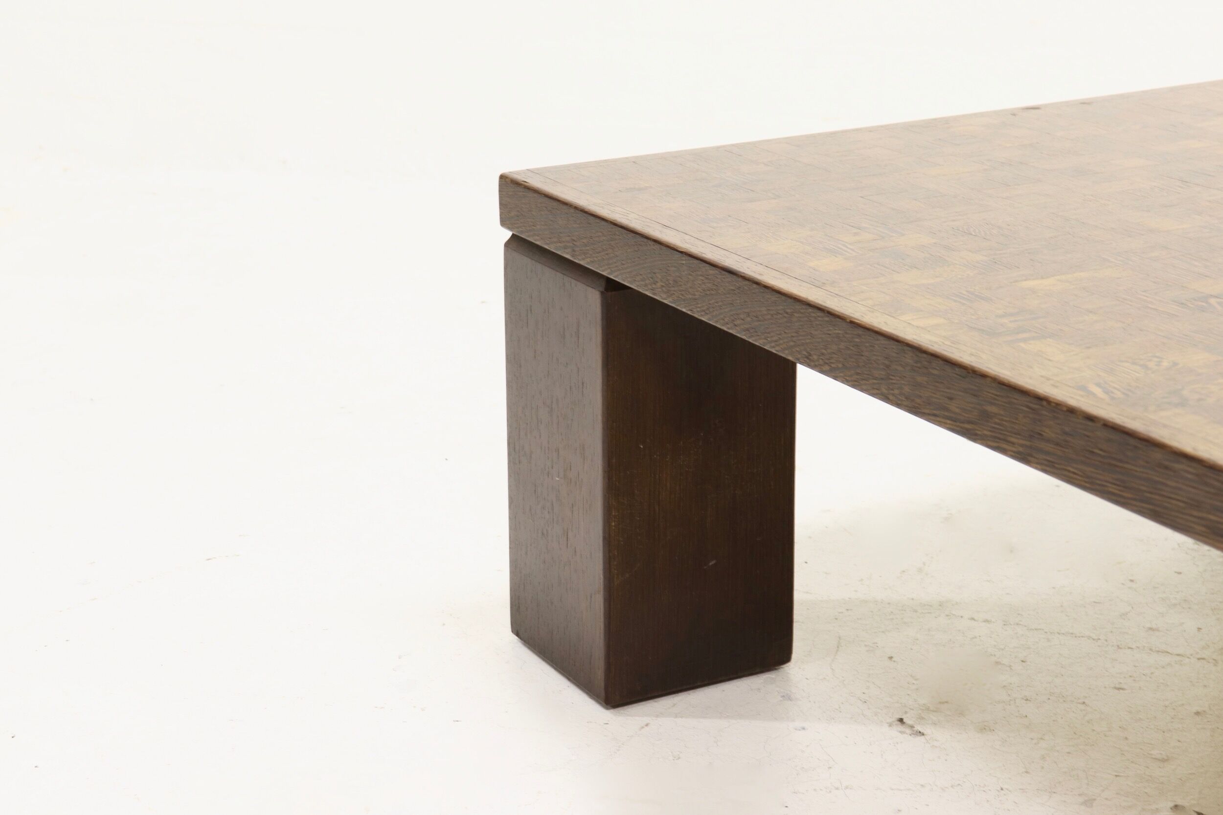 Rolf Middelboe & Gorm Lindum brutalist wenge coffee table 1970