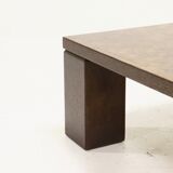 Rolf Middelboe & Gorm Lindum brutalist wenge coffee table 1970