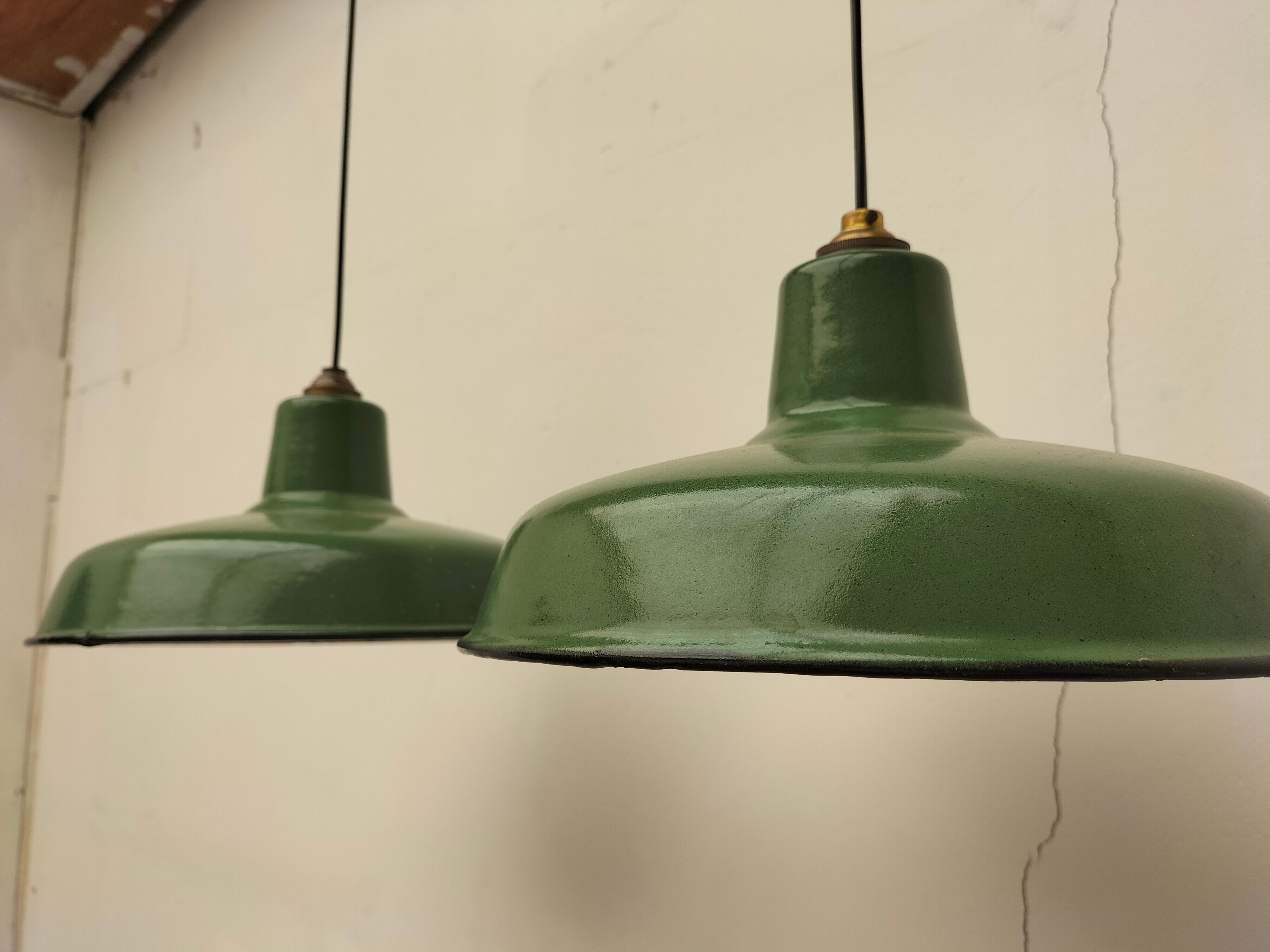 Pair of industrial lamps