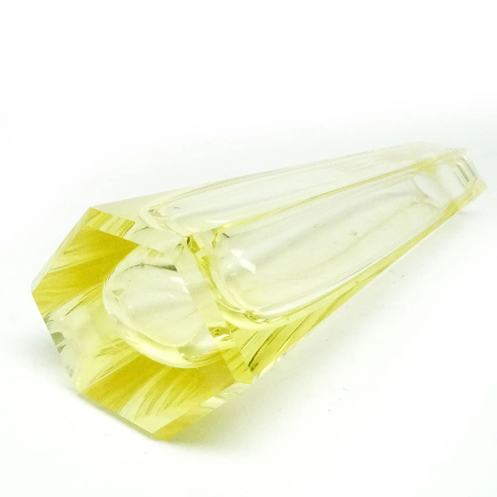 Art Deco vase, crystal, Moser, Czechoslovakia, 1930s