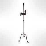 Wrought iron rooster lamp by Jean Touret for atelier marolles, france 1950s