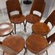 Set of 6 Baumann Bistrot chairs, Mondor model, vintage 1970