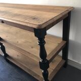 Draper in oak trade counter table / haberdashery
