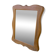 Wooden mirror with a shaped frame