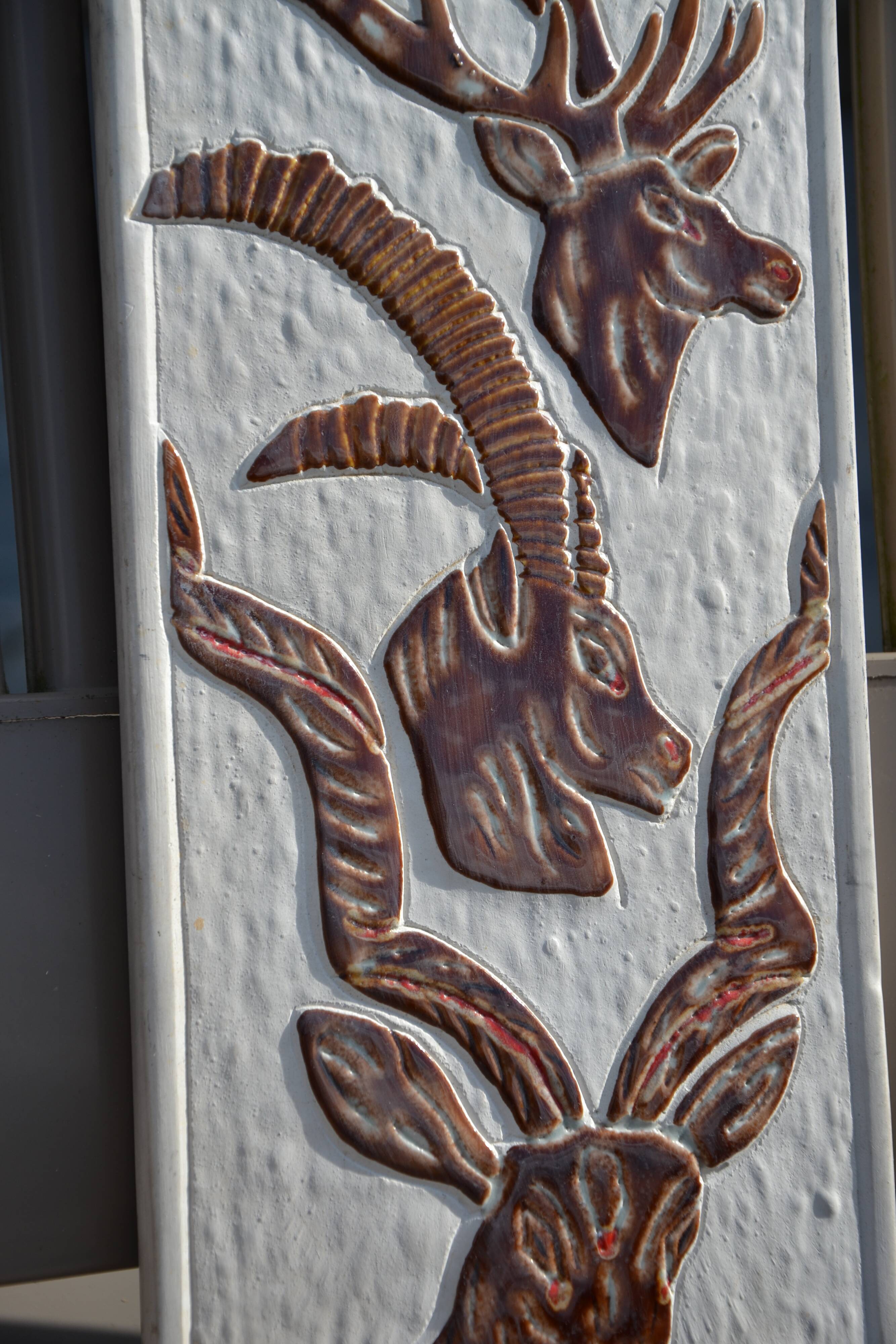 Robert Loiseleur ceramic wall plaque, 1950s-60s