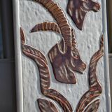 Robert Loiseleur ceramic wall plaque, 1950s-60s