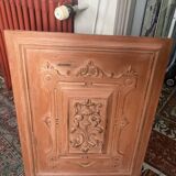 Decorative Hand-Painted Old Wooden Door Panel, Unique Piece