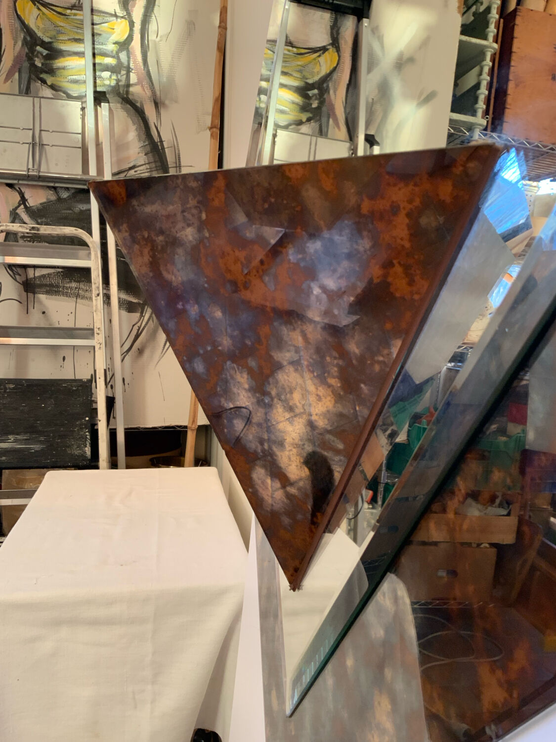 Bevelled mirror 1970