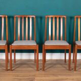 Retro Teak 1960s Meredew Dining Table & 4 Chairs Mid Century