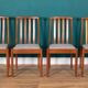 Retro Teak 1960s Meredew Dining Table & 4 Chairs Mid Century