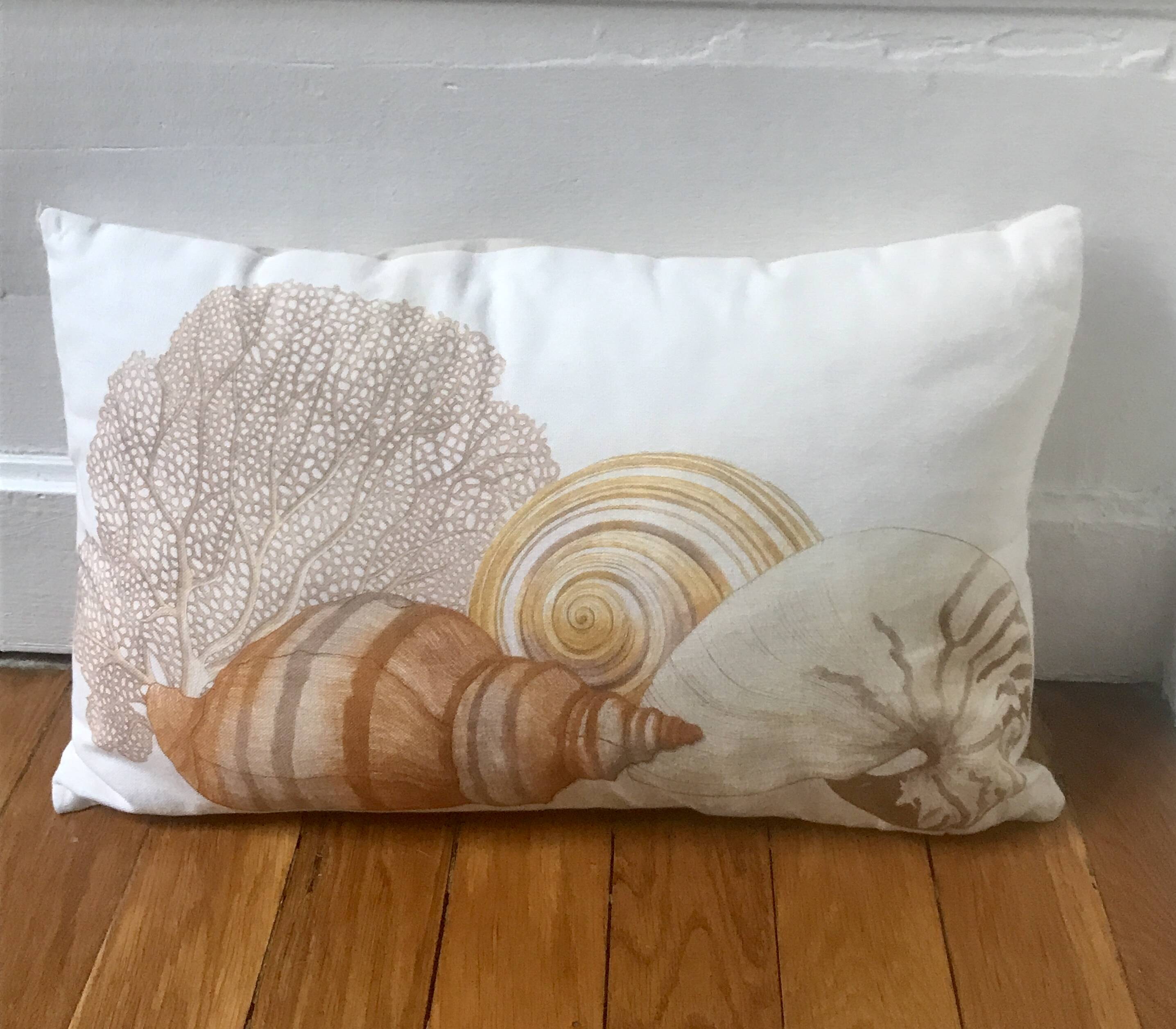 Shell and Coral cushion