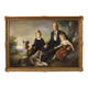 Portrait de famille signé Francisco Ribera et daté de 1972
