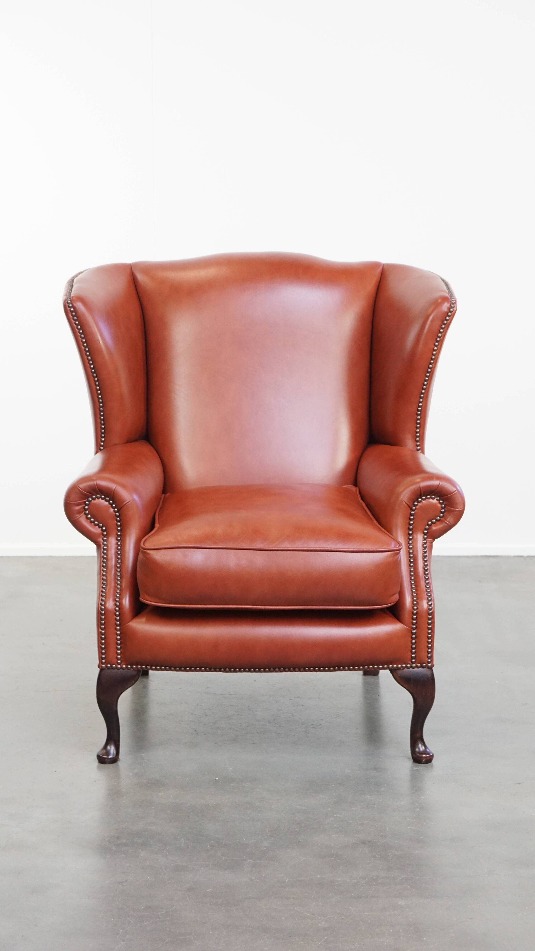 English Chesterfield Wingback English Chesterfield Whair in Cowhide Leather