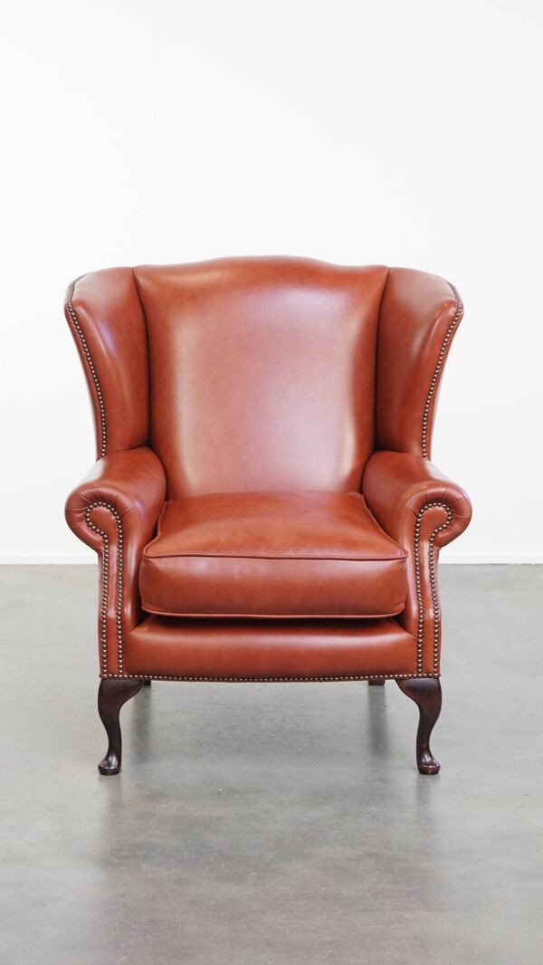 Chesterfield anglais Wingback Chesterfield anglais Whair en cuir de vachette
