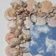 Vintage seashell mirror 31x35cm