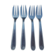 4 stainless steel cake forks