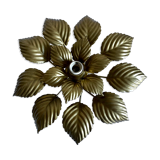 Wall lamp or ceiling lamp golden flower