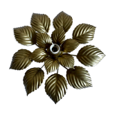 Wall lamp or ceiling lamp golden flower