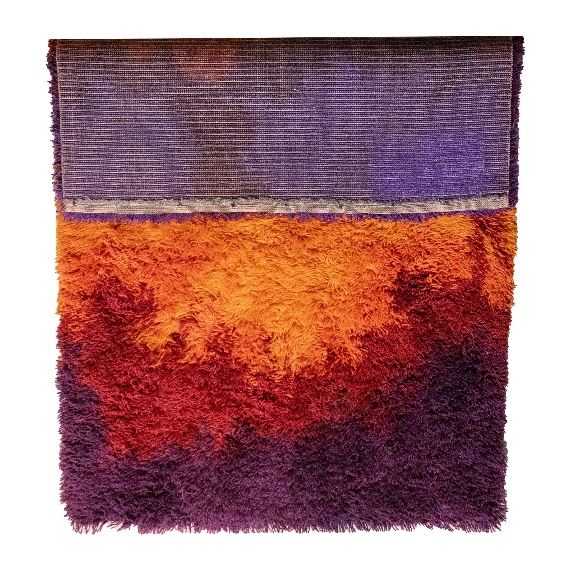 Space Age Blue Rainbow Carpet