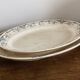 Pair of longchamp earthenware dishes, iron earth,