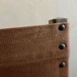 Pair of folding safari armchairs 1950