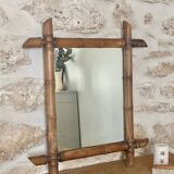 Bamboo style mirror