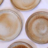 Set of 6 dessert plates from Grès du Marais