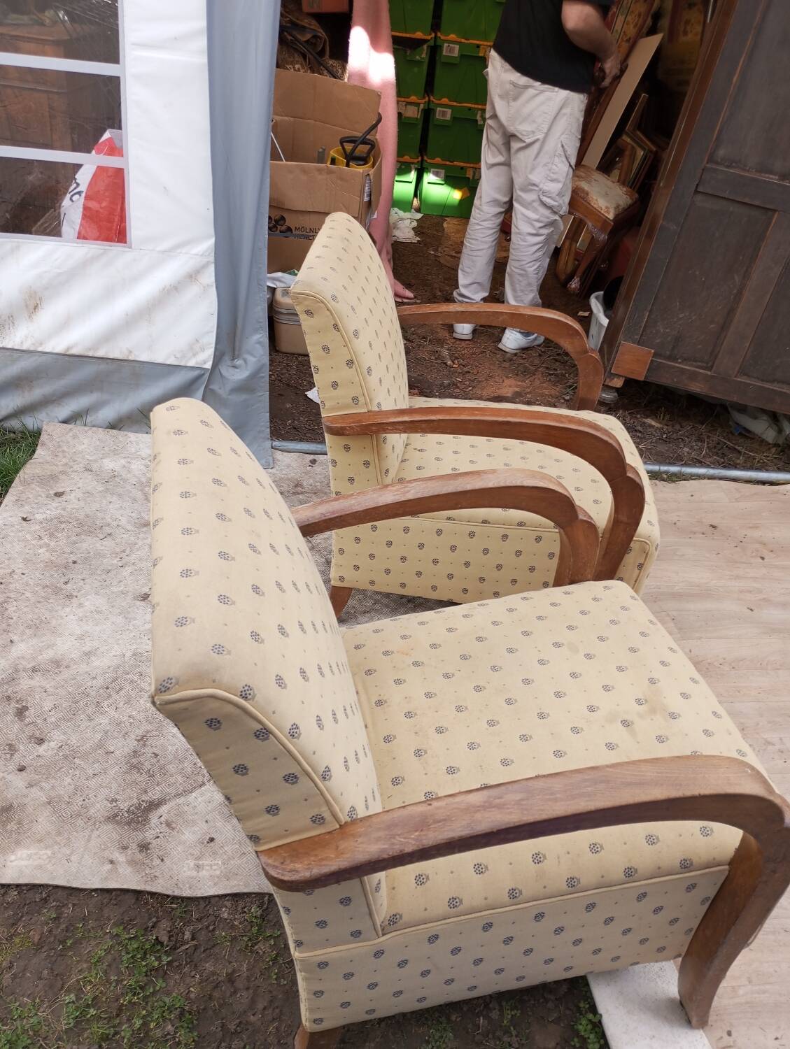 Paire de fauteuil de style thonet