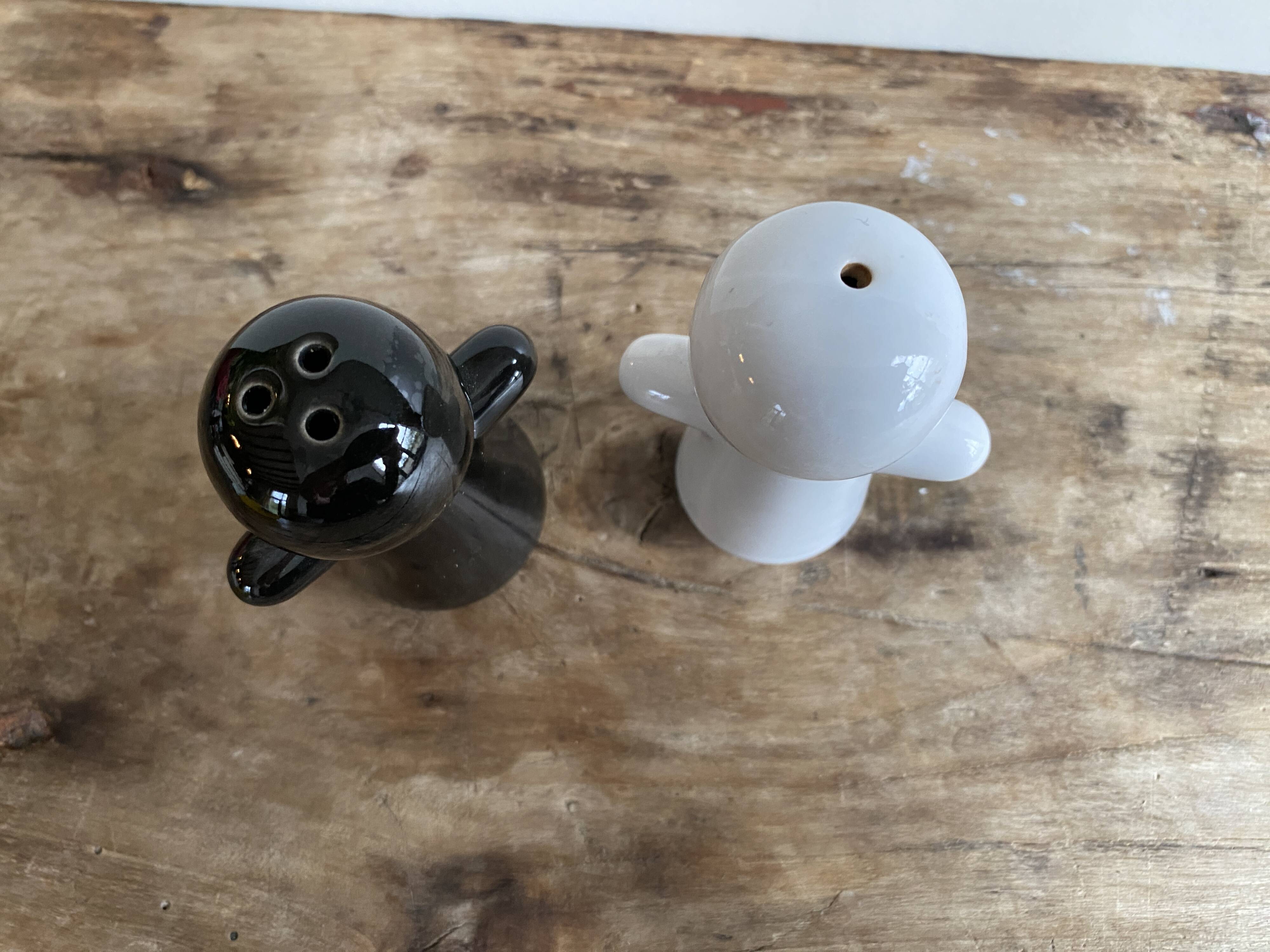 Ceramic salt and pepper shakers