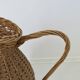 Imposant vase "pichet" en rotin, sud de la France, French Riviera, 1970