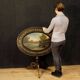English lacquered and painted side table from 20th century