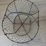Antique metal basket + wire